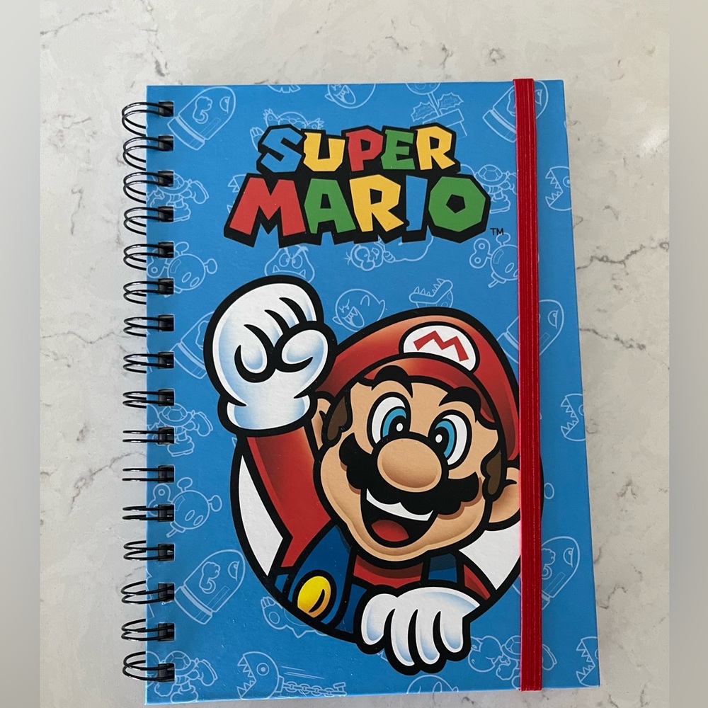 NEW Super Mario Blue Notebook
